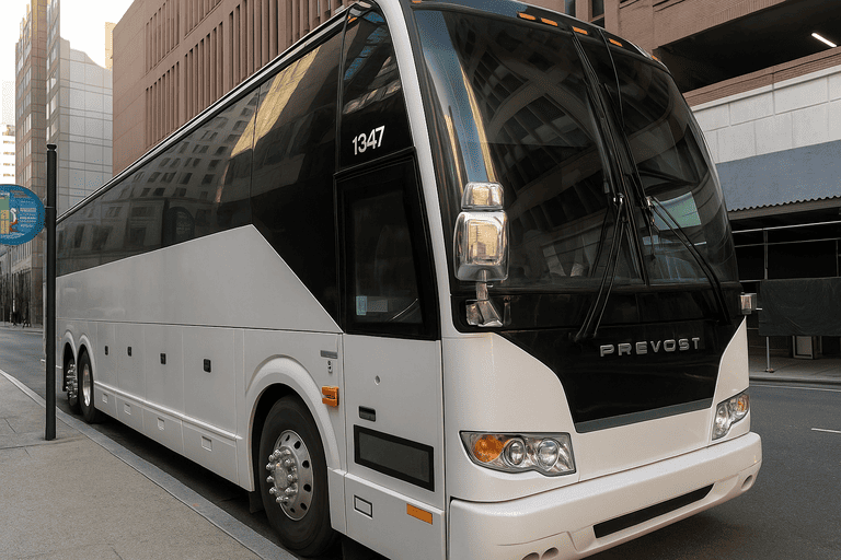 a Durham Minibus Company coach bus
