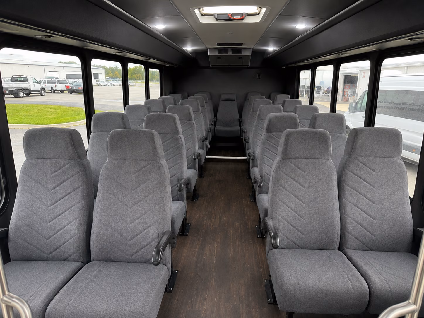 durham 18 passenger minibus inside