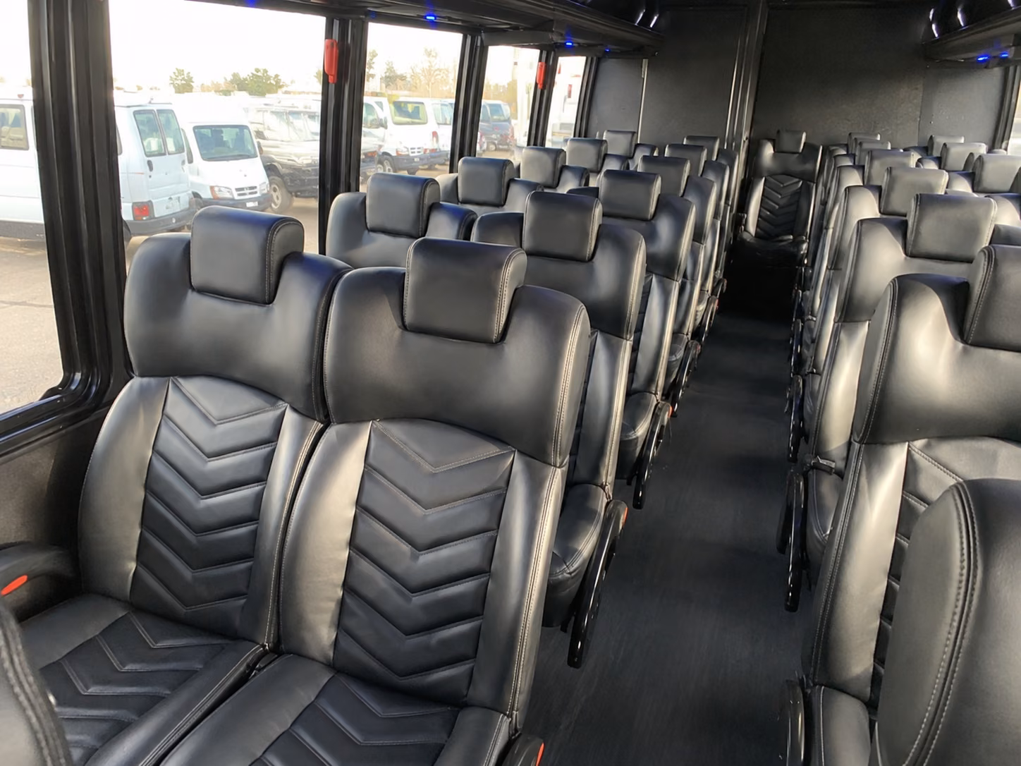 durham 20 passenger minibus interior