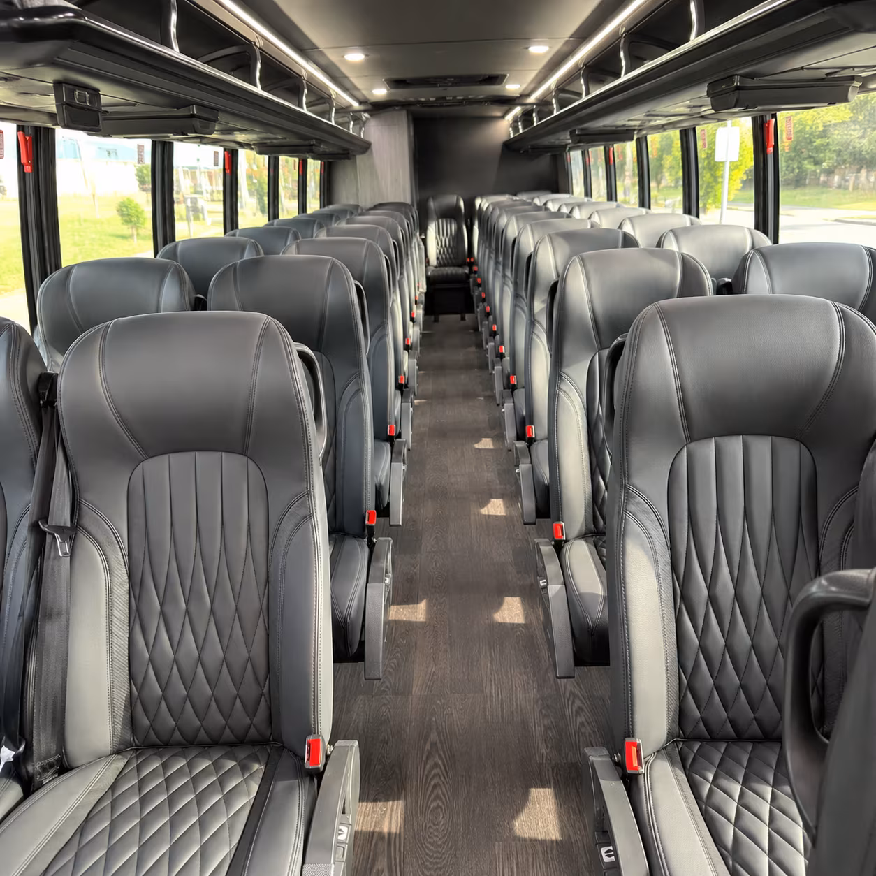 durham 25 passenger minibus inside