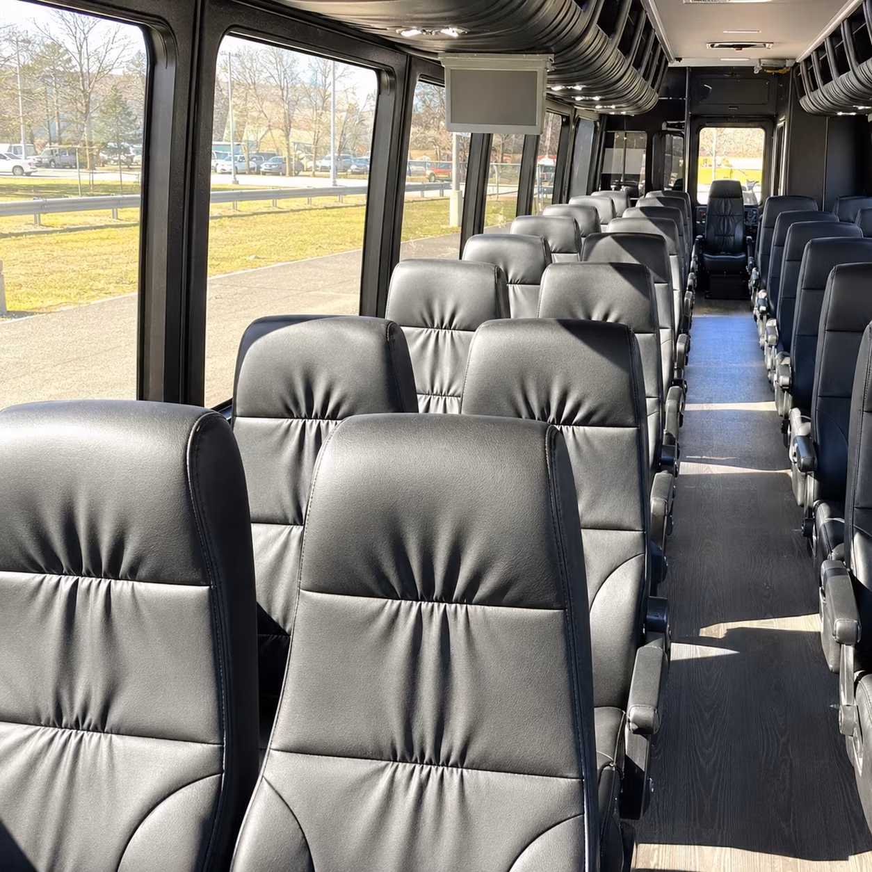 durham 28 passenger minibus inside