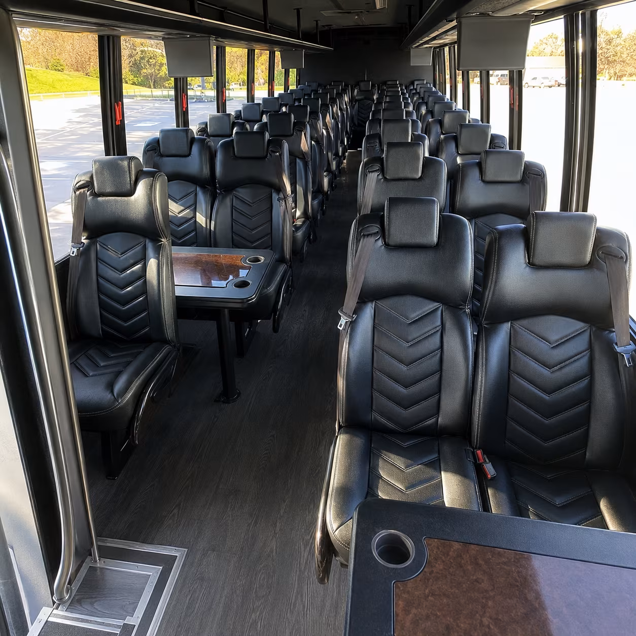 durham 28 passenger minibus interior