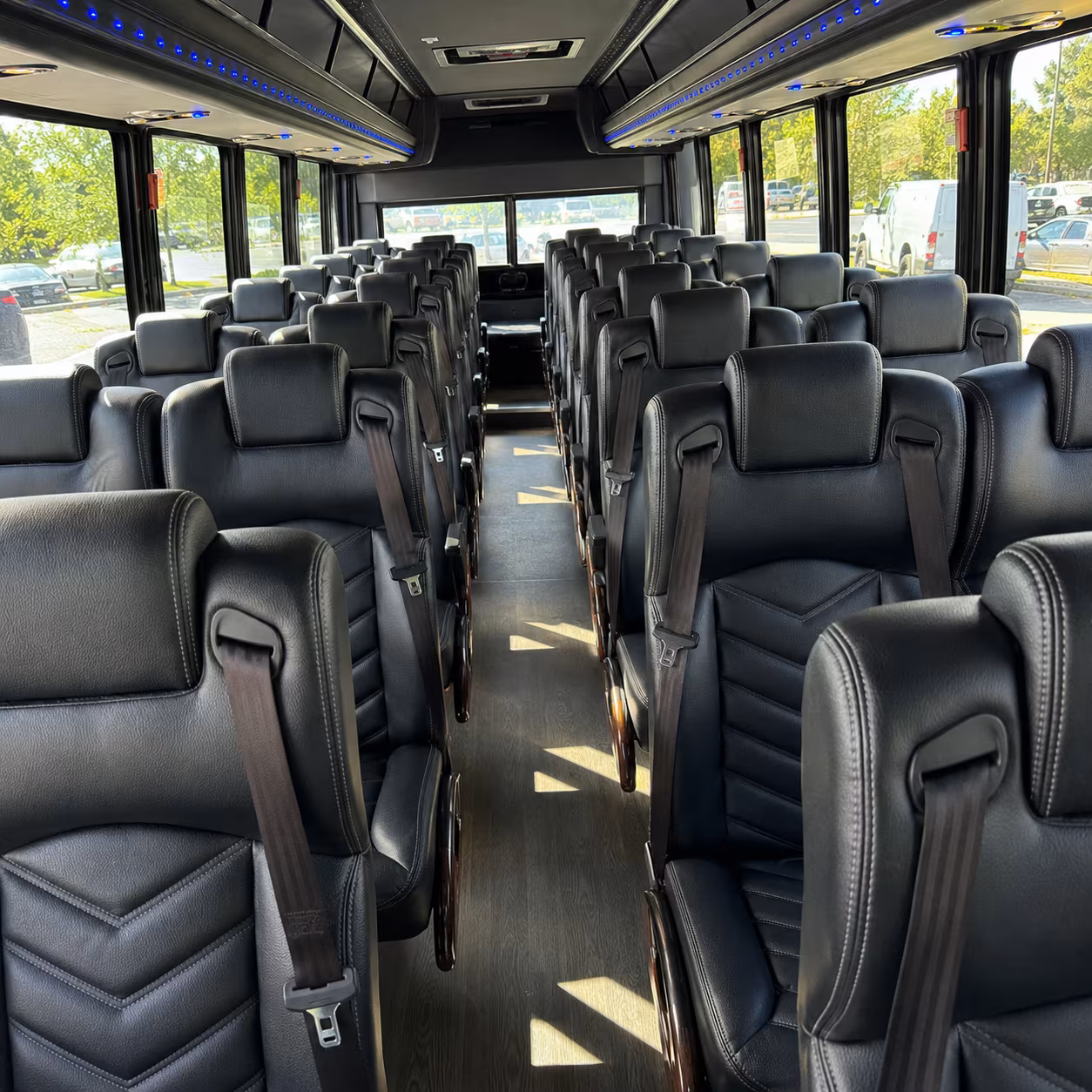 durham 30 passenger minibus inside