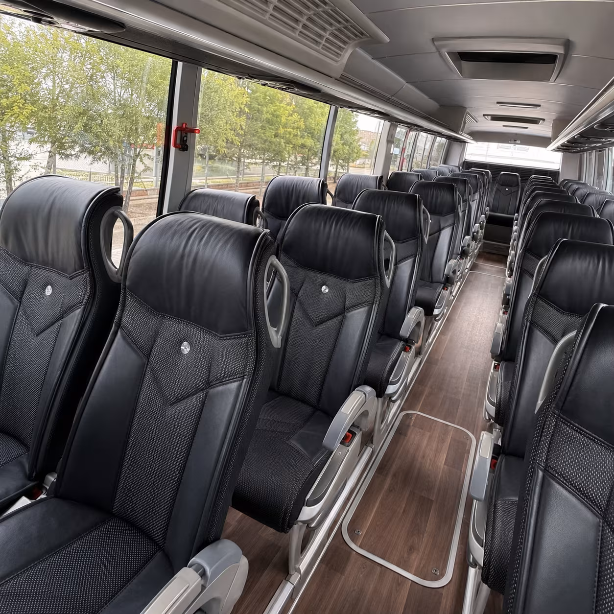durham charter bus interior