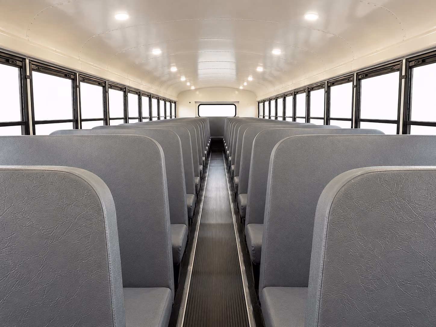 durham school bus inside